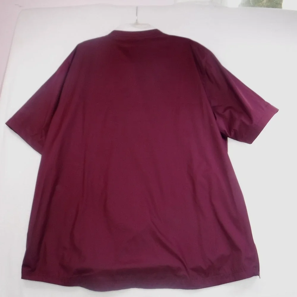 Adidas Texas A&M Aggies Quarter‎ Zip Short Sleeve Windbreaker Maroon Mens 2XL